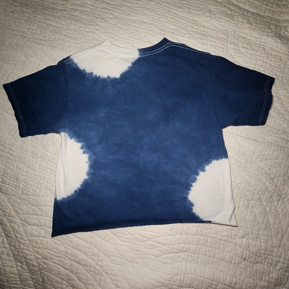 Pink Floyd Adult Sz M Short Sleeve Tie Dye Graphic Tee Crop Top - Picture 2 of 5